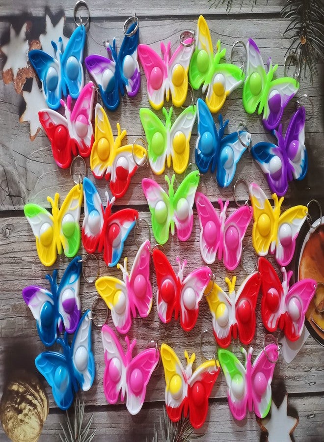 PSDFH 30 Packs Butterfly Funny Small Summer Gifts Unique Mini Item Assorted fidgets Toys for Kids Children Students Gifts from Classroom Teacher,Birthday Party Bubble Favors Supplies - Image 2